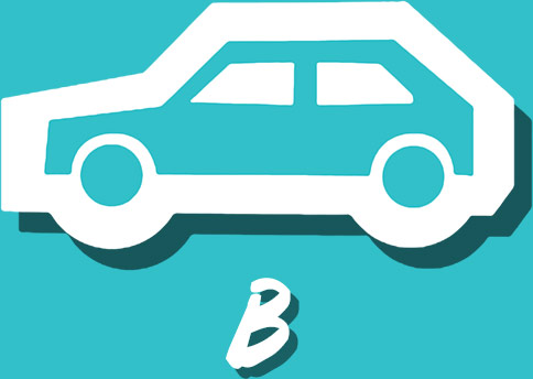 B